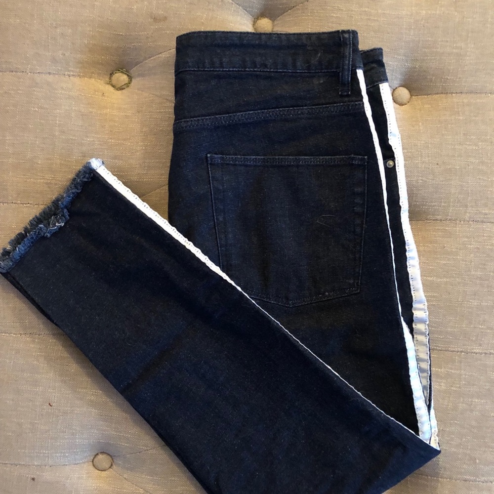 ASOS side stripe skinny jeans